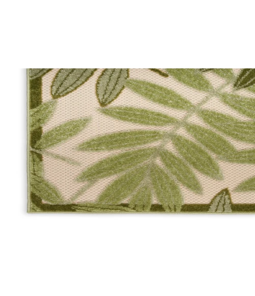 Nourison Aloha Ivory Green ALH18 9 ft. X 12 ft. Rectangle Rug