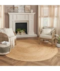 Nourison Natural Jute Natural NJT03 8 ft. X Round Rug