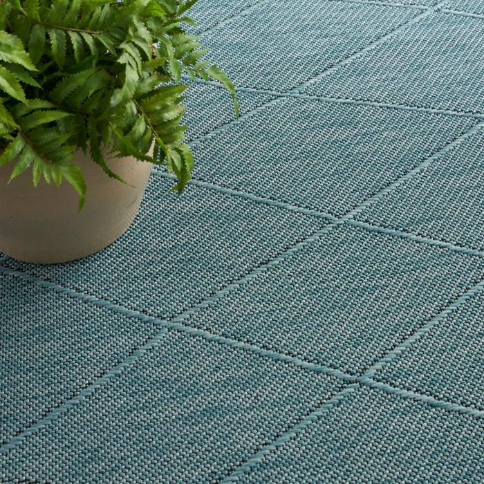 Nourison Washable Solutions Aqua WSL01 7 ft. X 10 ft. Rect. Rug