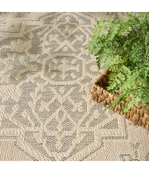 Nourison Tulum Taupe Olive TLM05 6 ft. X 9 ft. Rect. Rug