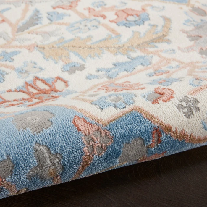 Nourison Elation Area Rug ETN09-Ivory Blue
