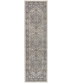 Nourison Home Quarry QUA05 Ivory Blue 2 ft. 2 in. X 7 ft. 6 in. Area Rug