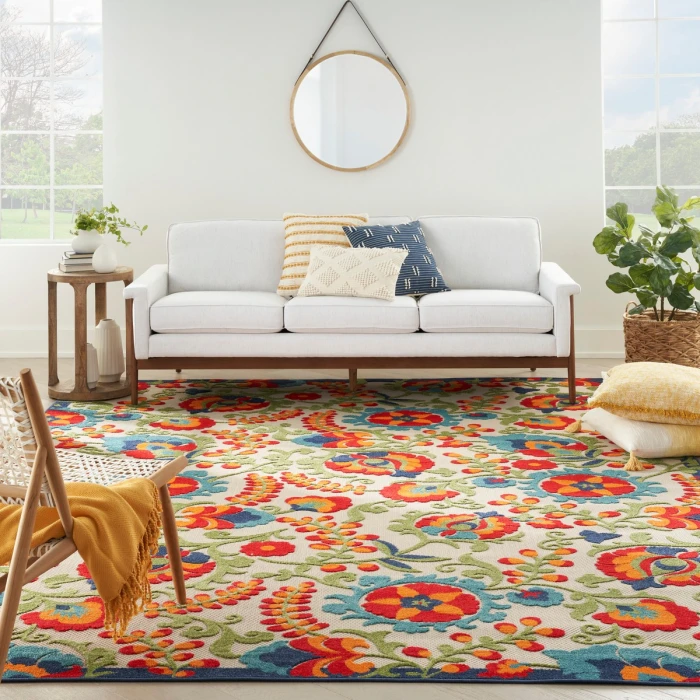 Nourison Aloha Area Rug ALH17 Multicolor 10' x 14'