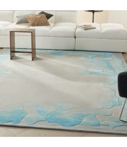 Nourison Home Prismatic PRS22 Sea Mist Blue 9 ft. 9 in. X 13 ft. 9 in. Area Rug