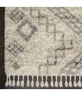 Nourison Oslo Shag Ivory/Grey OSL02 8 ft. X 11 ft. Rect. Rug