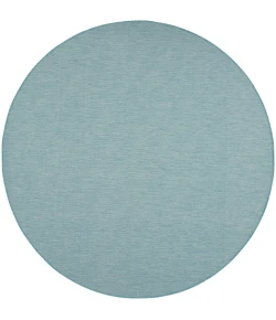 Nourison Home Positano POS01 Aqua 8 ft. Round Area Rug