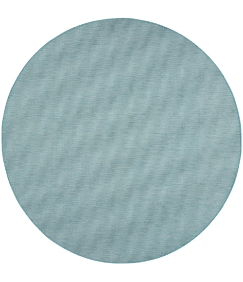 Nourison Positano Round Area Rug POS01-Aqua