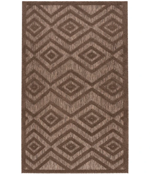 Nourison Versatile Brown NRV01 2 ft. X 4 ft. Rectangle Rug