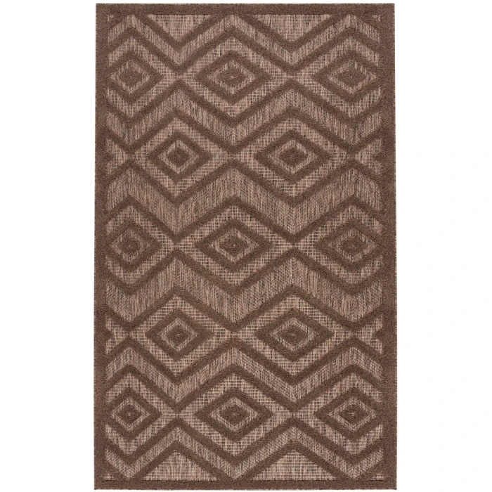 Nourison Versatile Brown NRV01 2 ft. X 4 ft. Rectangle Rug