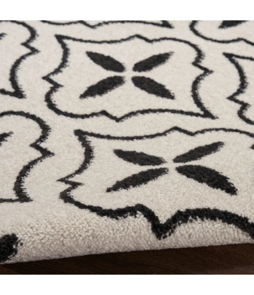 Nourison Home Nourison Essentials Ivory Black NRE04 6 ft. X 9 ft. Rectangle Rug