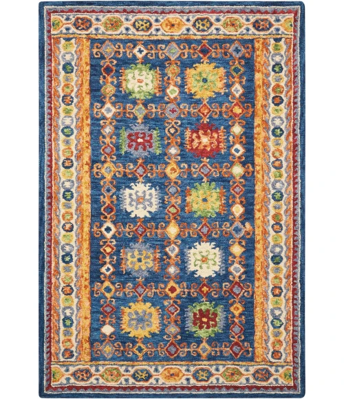 Nourison Vivid Area Rug VIV09-Navy