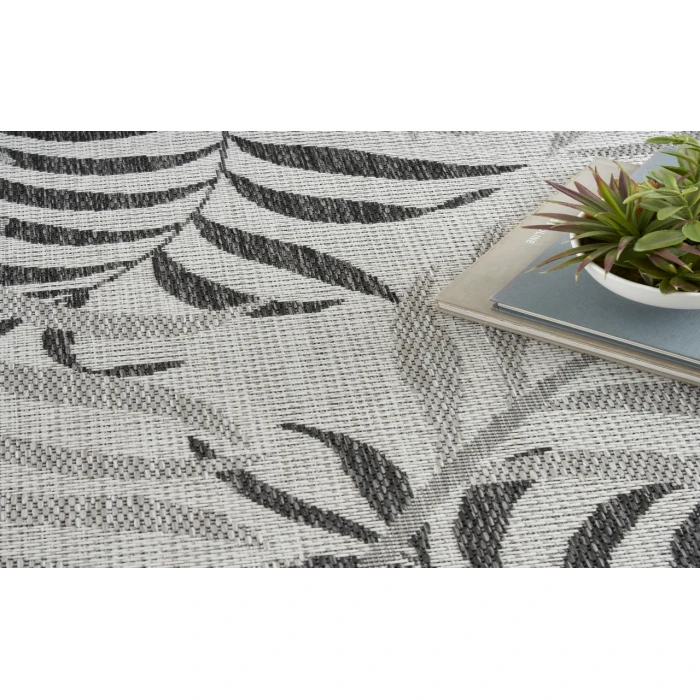 Nourison Garden Oasis Grey GOA01 4 ft. X 6 ft. Rectangle Rug