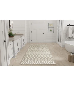 Nourison Home Astra Machine Washable ASW10 Sage 2 ft. 2 in. X 8 ft. Area Rug