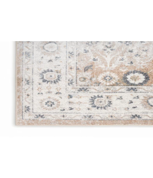 Nourison Astra Machine Washable Silver Taupe ASW16 6 ft. 7 in. X 9 ft. Rectangle Rug