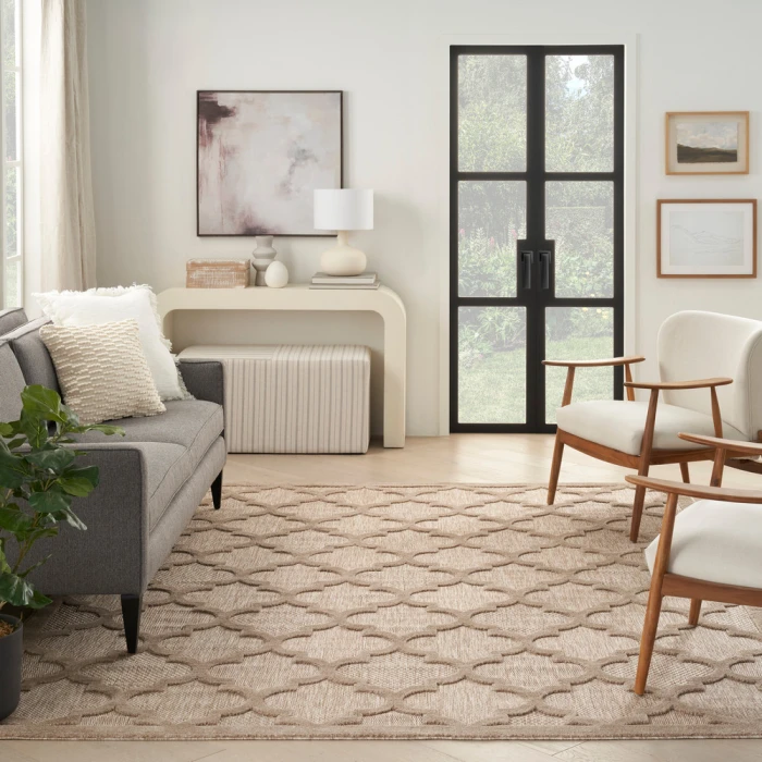 Nourison Easy Care Area Rug NES01 Natural Beige