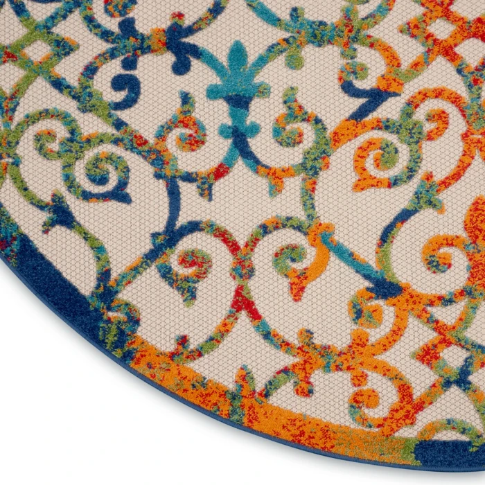 Nourison Aloha Round Area Rug ALH21-Multicolor