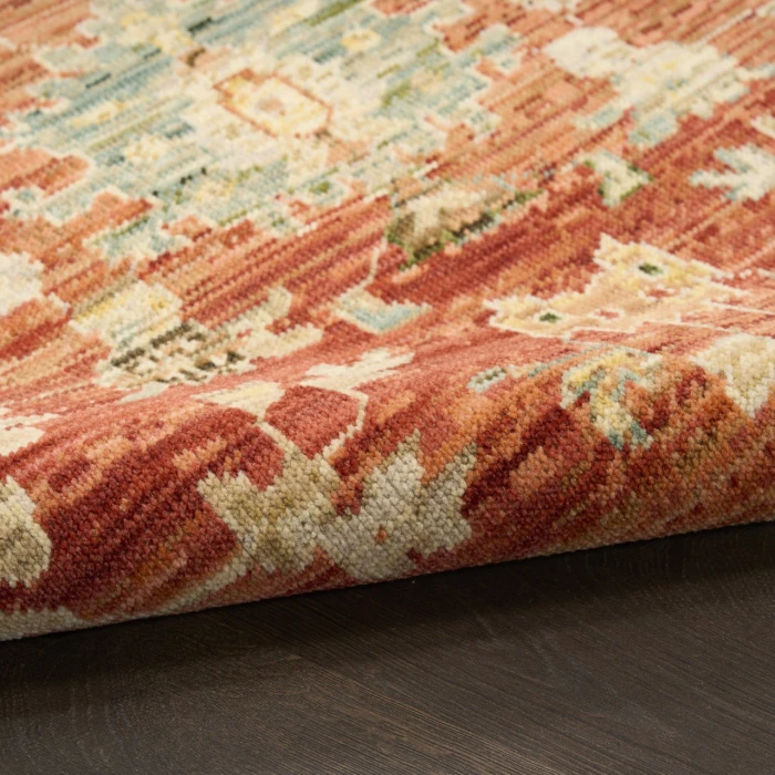 Nourison Home Antique Bloom Red ANB01 8ft. x 10ft. Rect. Rug