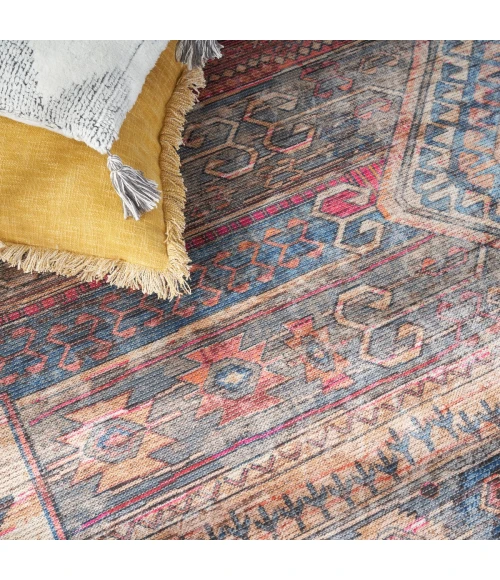 Nicole Curtis Machine Washable Series 1 Area Rug SR106 Multicolor 5' x 7'