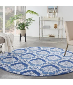 Nourison Home Whimsicle WHS01 Blue 8 ft. Round Area Rug