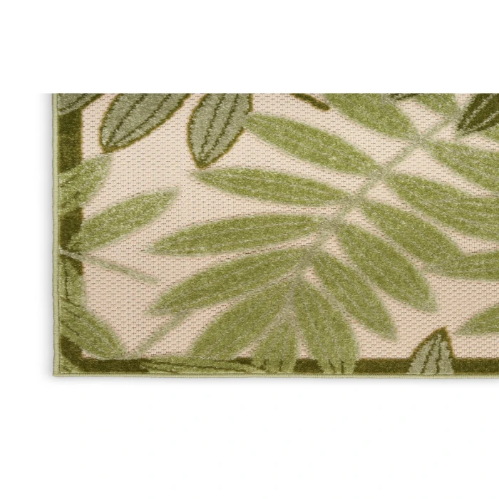 Nourison Aloha Ivory Green ALH18 2 ft. 3 in. X 8 ft. Rectangle Rug