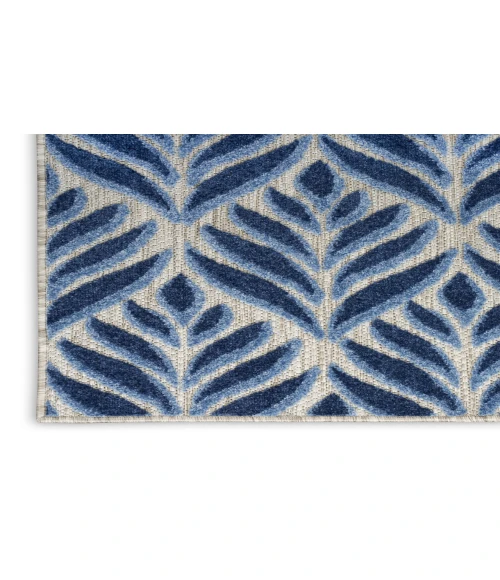 Nourison Aloha Blue ALH35 2 ft. 8 in. X 4 ft. Rectangle Rug