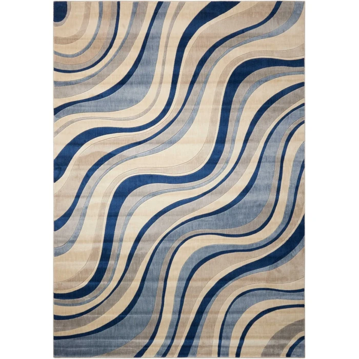 Nourison Somerset Area Rug ST81-Ivory/Blue