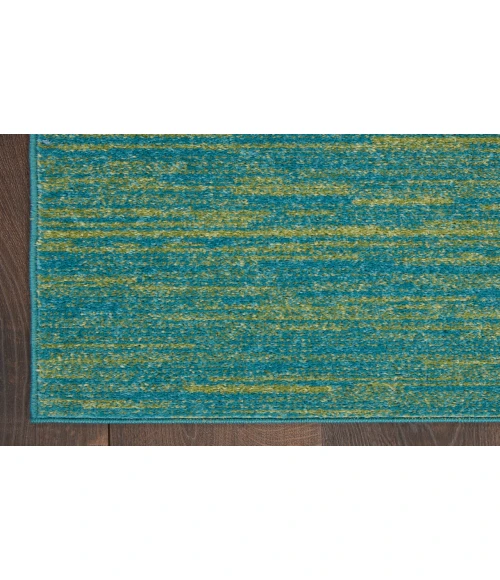 Nourison Nourison Essentials Blue Green NRE01 2 ft. 2 in. X 20 ft. Rectangle Rug