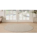 Nourison Courtyard Ivory/Silver COU01 5 ft. Round Rug