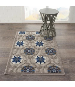 Nourison Home Aloha ALH19 Grey Blue 2 ft. 8 in. X 4 ft. Area Rug
