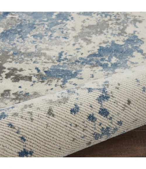 Nourison Rustic Textures Runner Area Rug RUS08-Grey/Blue