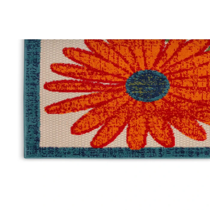 Nourison Aloha Ivory Multicolor ALH33 12 ft. X 15 ft. Rectangle Rug