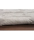 Nourison Easy Care Silver Grey NES01 2 ft. X 6 ft. Rectangle Rug