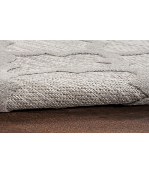 Nourison Easy Care Silver Grey NES01 2 ft. X 6 ft. Rectangle Rug