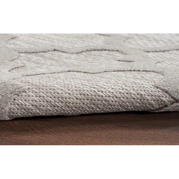 Nourison Easy Care Silver Grey NES01 2 ft. X 6 ft. Rectangle Rug
