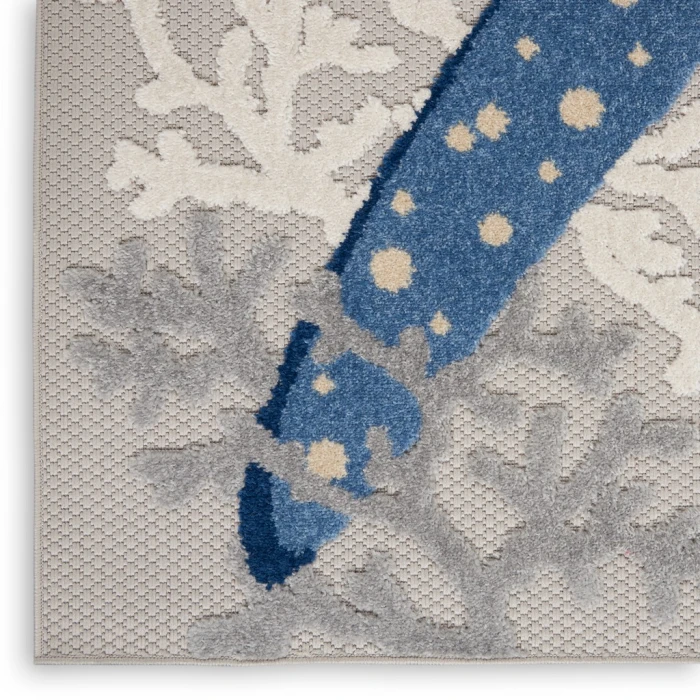 Nourison Aloha Area Rug ALH24-Blue/Grey