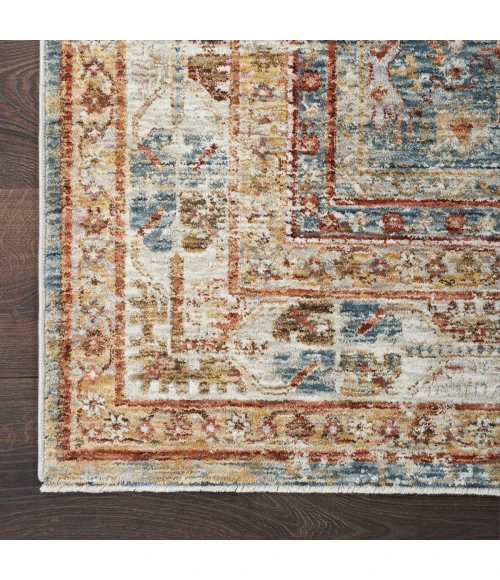 Nourison Sahar Blue SHR01 4 ft. X 6 ft. Rect. Rug