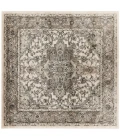 Nourison Quarry Ivory Grey QUA05 4 ft. X Square Rug