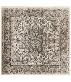 Nourison Home Quarry QUA05 Ivory Grey 4 ft. Square Area Rug