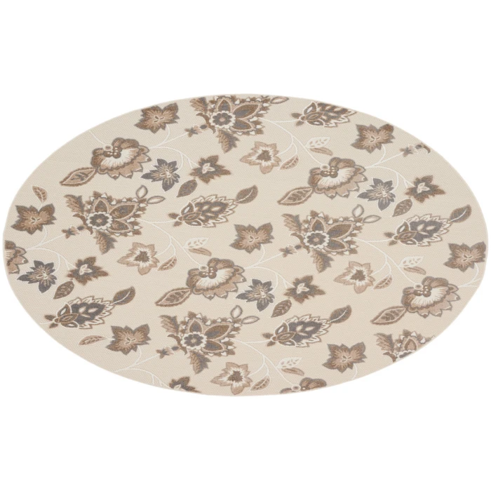 Nourison Aloha Beige ALH31 7’10” Round Rug