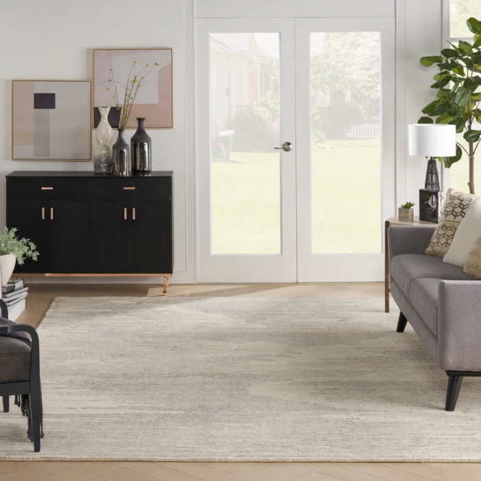 Michael Amini Ma30 Star Area Rug SMR02 Ivory/Grey