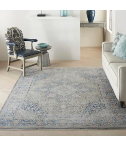 Nourison Home Starry Nights STN07 Blue 8 ft. X 10 ft. Area Rug