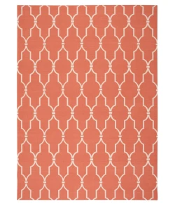 Nourison Home & Garden RS087 Orange 10 ft. X 13 ft. Area Rug