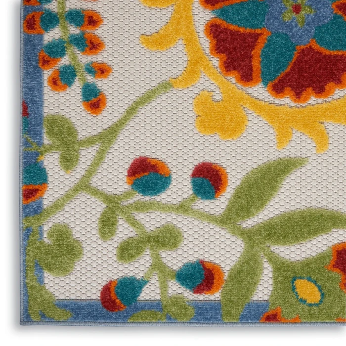 Nourison Aloha Area Rug ALH17-Ivory/Multi