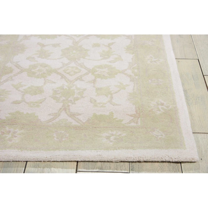 Nourison Home Zephyr Ivory/Green ZEP01 2ft.3in. x 8ft. Rect. Rug