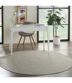 Nourison Home Positano POS01 Light Grey 6 ft. Round Area Rug