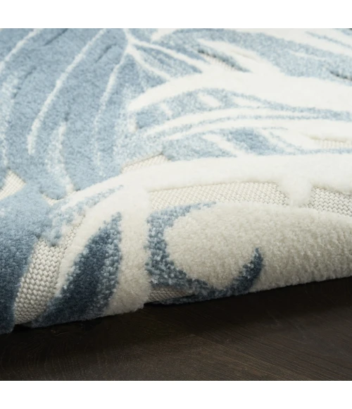 Nourison Aloha Ivory Blue ALH43 9 ft. X 12 ft. Rect. Rug