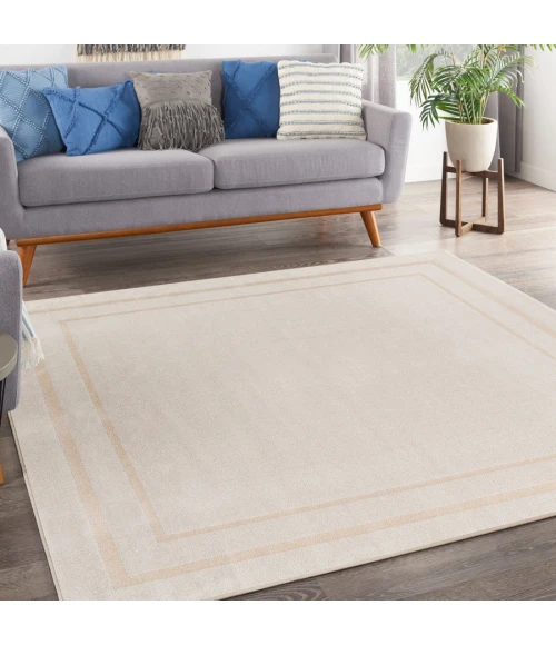 Nourison Home Nourison Essentials Ivory Gold NRE02 5 ft. Square Rug