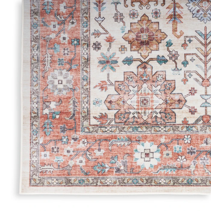 Nourison Fulton Area Rug FUL12 Beige Multicolor