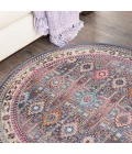 Nourison Vintage Kashan Area Rug VKA05-Grey/Multi