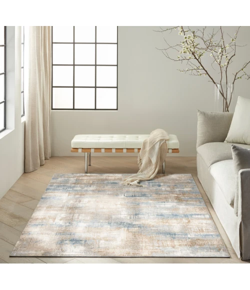 Calvin Klein Rush Area Rug CK951 Blue/Beige